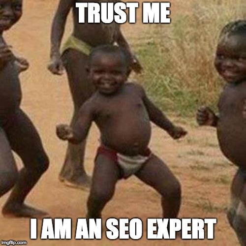 trust me I am an seo expert